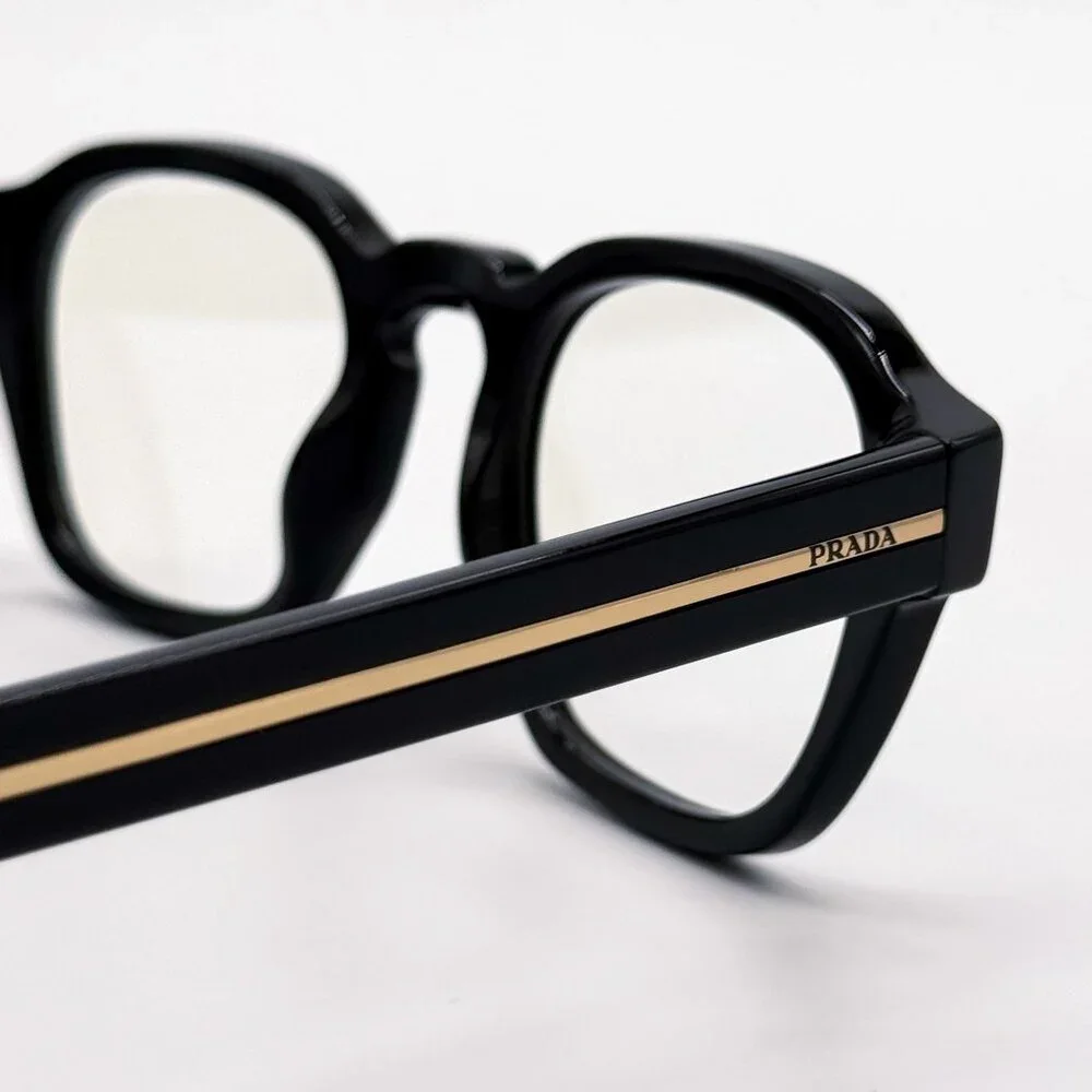 NEW PRADA PRA16S 16K60K EYEGLASSES BLACK PRADA PR A16S 16K60K